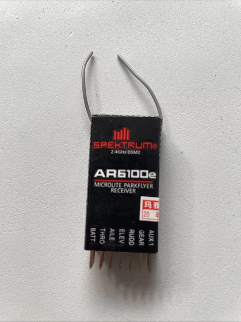 Spektrum AR6100e DSM2 6CH 2.4GHz RC Receiver Compatible W JR Dx6i Dx7 Dx8 Dx9 Dsx6 Dsx7 Transmitters Long Range Stable Signal For Drones Airplanes Rc Models Compact Lightweight I.567431842