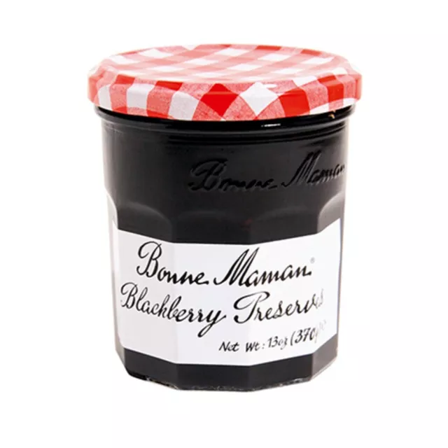 Bonne Maman Blackberry Preserves, Case of Six 13 OZ Glass Jars