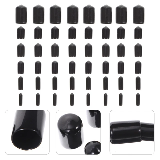 PVC End Caps Protectors Vacuum Assortment Kit Rubber Boot Flexible