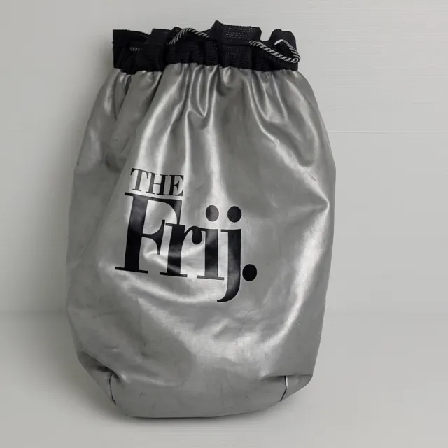 The Frij Insulated Cooler Bag Beach Vintage 90's Silver Carry Beer Cans Drinks