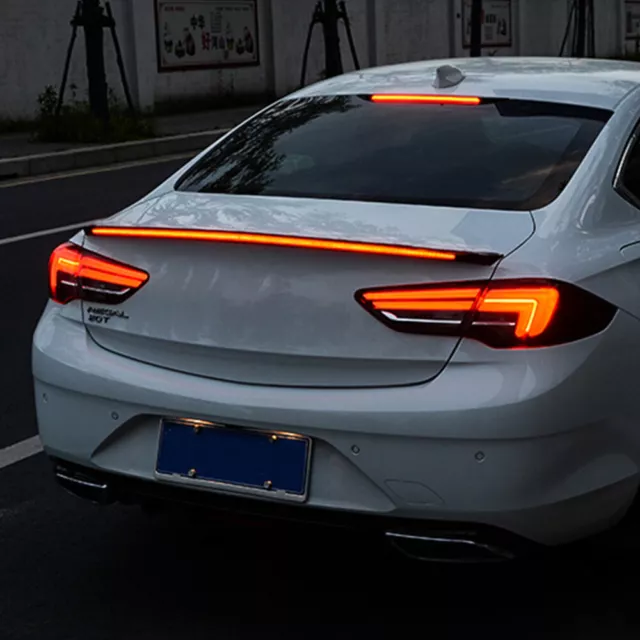 1.3mUniversal LED Auto Heckbremslicht Heckflügel Lippe Spoiler Trim Carbon Fiber