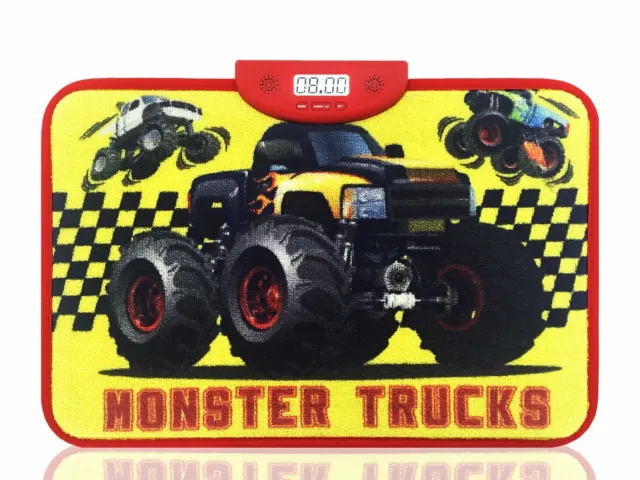 Réveil de tapis sensible à la pression pour enfants par Outabed - Monster Trucks