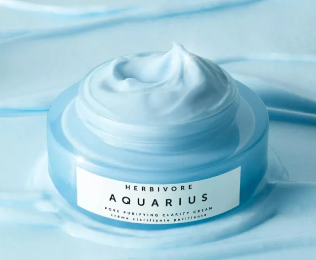 HERBIVORE aquarius pore purifying clarity cream, NEW 1.7oz full size jar