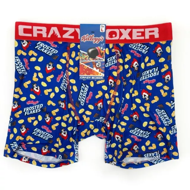 Crazy Boxer Underwear Mens Large 36-38 Briefs Kelloggs Fruit Loops Cereal  Fun