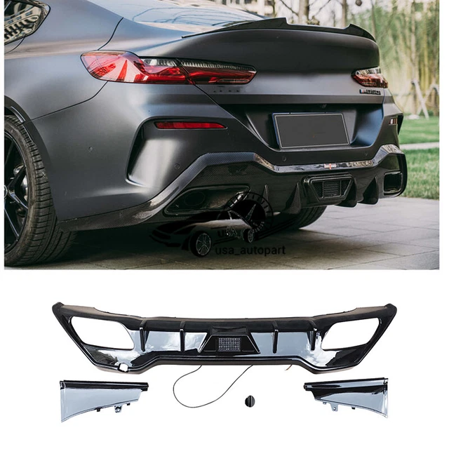 FOR 2020+ BMW 8 Series G16 Gran Coupe Sport Rear Bumper Lip Diffuser ...