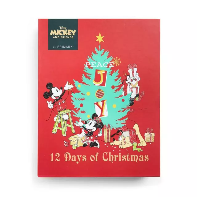 DISNEY MICKEY MOUSE Stationery Advent Calendar 12 Days Of Christmas