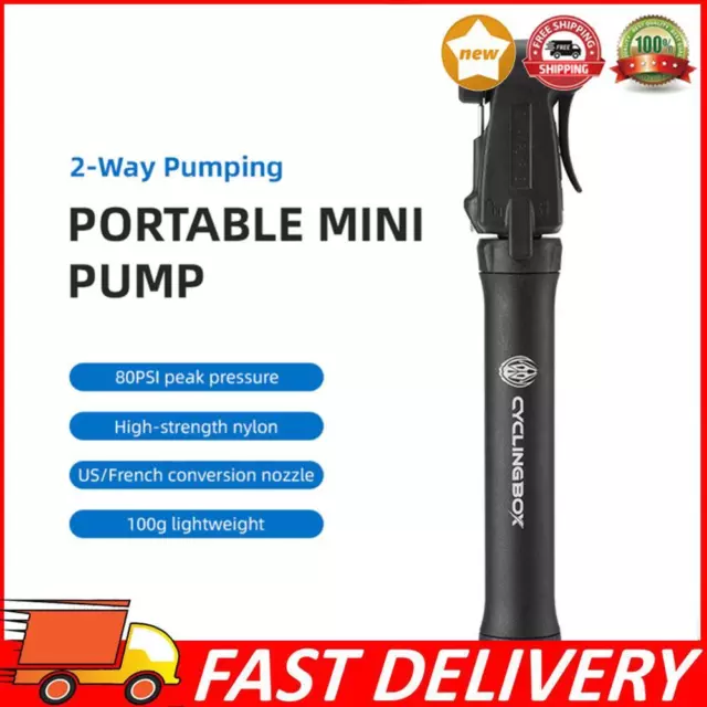 Two-way Push-pull Pump Handheld Bike Inflator Pump for Outdoor Emergency Pumping