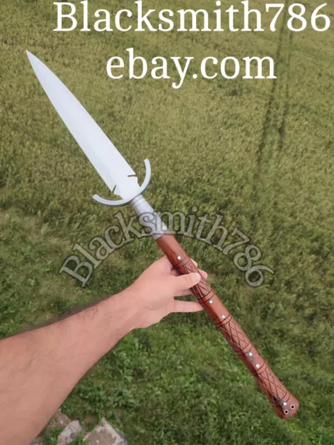 Medieval 300 Spartan Spear Hand Forged Spear Ottoman Style Viking Spear 30" inch