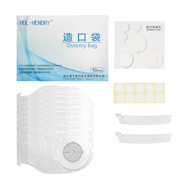 10Pcs One-piece Colostomy Bags Ostomy Bags Drainable Anti-leak Colostomy B#DC 2