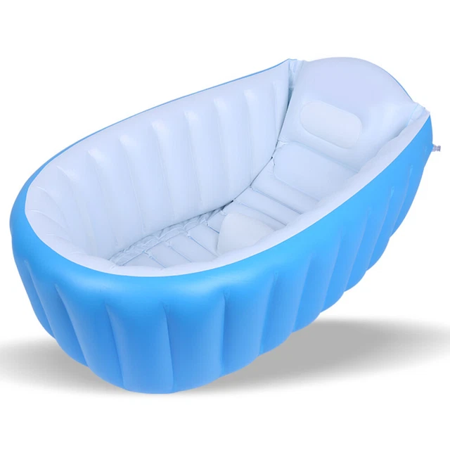 Bañera inflable para bebé antideslizante bañera plegable suave para bebé,