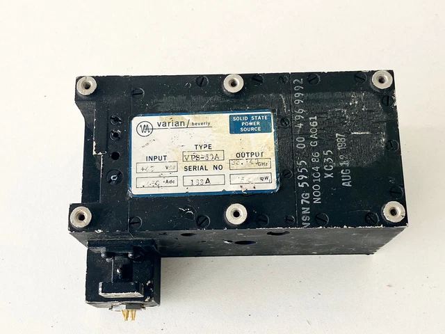WR-28 WR28 WAVEGUIDE SOLID STATE POWER SOURCE VARIAN beverly 33.140ghz VPS-50A