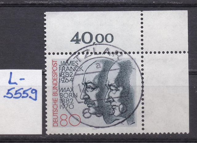 BRD - Mi 1147 - EST Ersttag -  Vollstempel Wetzlar - Eckrand - Ecke 2 - L5559
