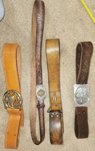 Leather Belts Vintage Woman