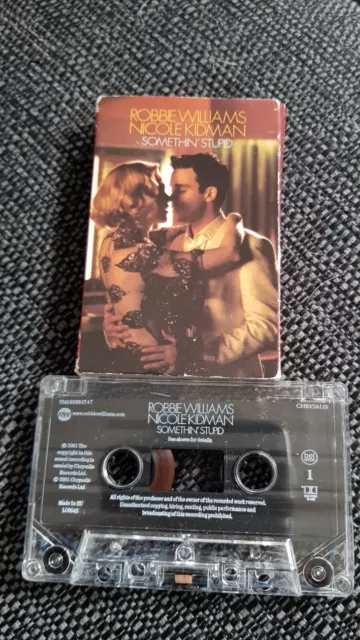 Robbie Williams Nicole Kidman Somethin Stupid Audio Cassette 2001 Chrysalis