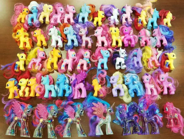 MY LITTLE PONY G4 Lot of 50 Ponies MLP Generation 4 Rare Toy Lot