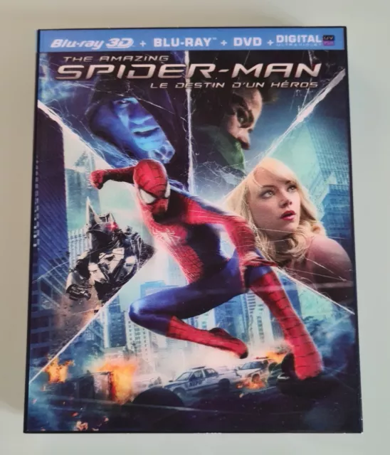 Blu Ray Lenticulaire The Amazing Spider-Man Le Destin D'un Heros 3D + 2D + Dvd