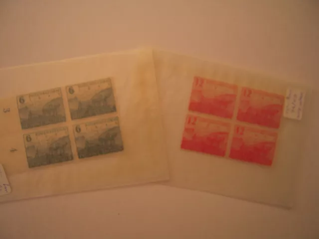 Briefmarken, Provinz Sachsen, Bodenreform,Nr. 90-91 postfrischer Viererblocksatz