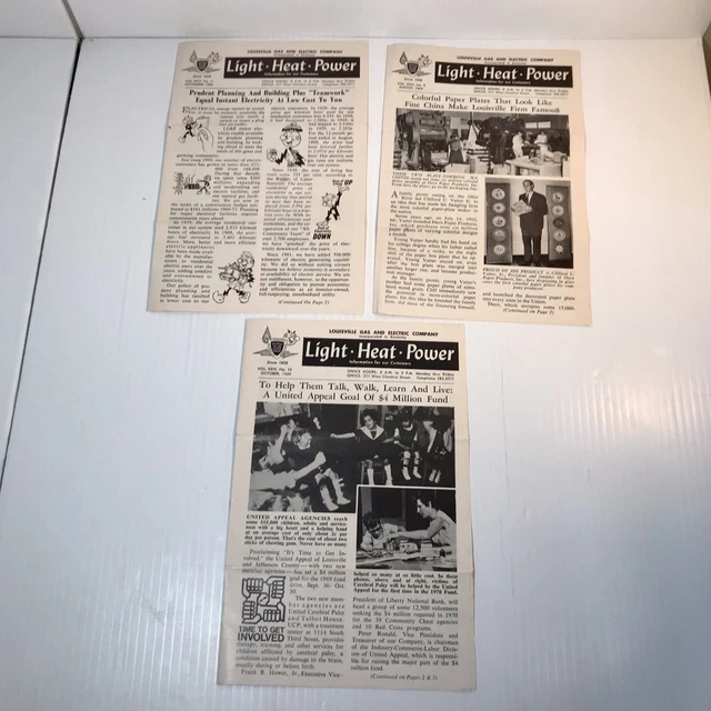 Louisville Gas and Electric Company Newsletters August-October 1969