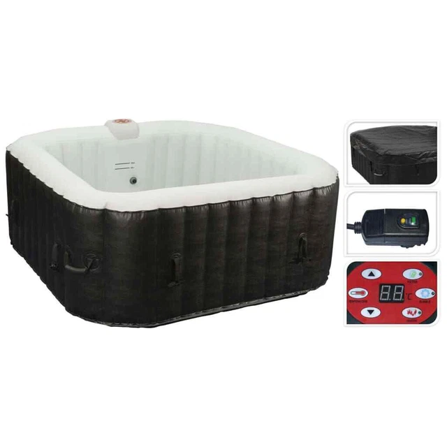 XQ Max Whirlpool gonfiabile 145 cm wellness riscaldamento massaggio outdoor spa piscina XQ M