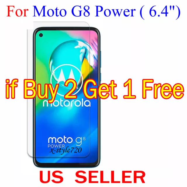 1x Clear LCD Screen Protector Guard Cover Film For Motorola Moto G8 Power (2020)