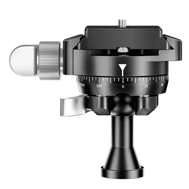 Spherical Panoramic Mini Tilt with Quick Release Plate Built-in Bubble Level