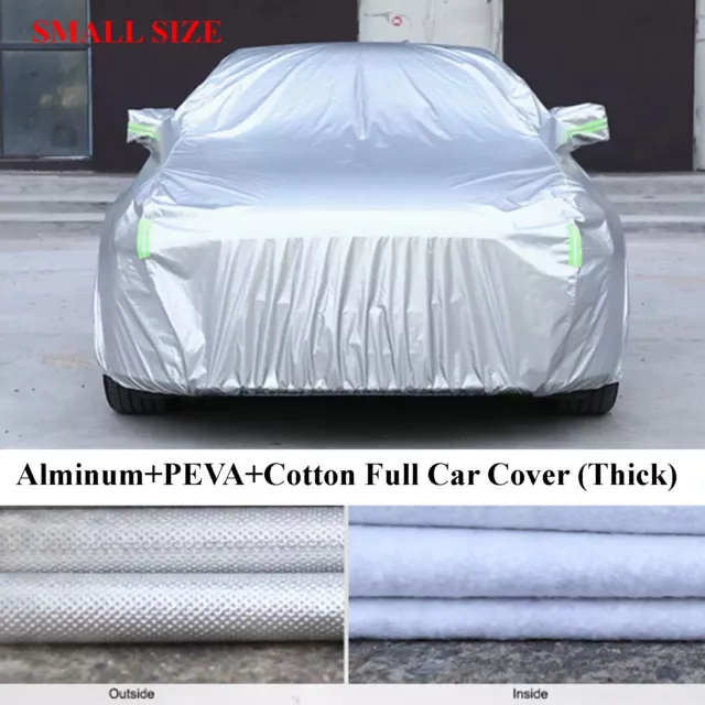 Small Updated 6 Layer Full Car Cover Weatherproof for Hyundai Getz i20 Hatchback