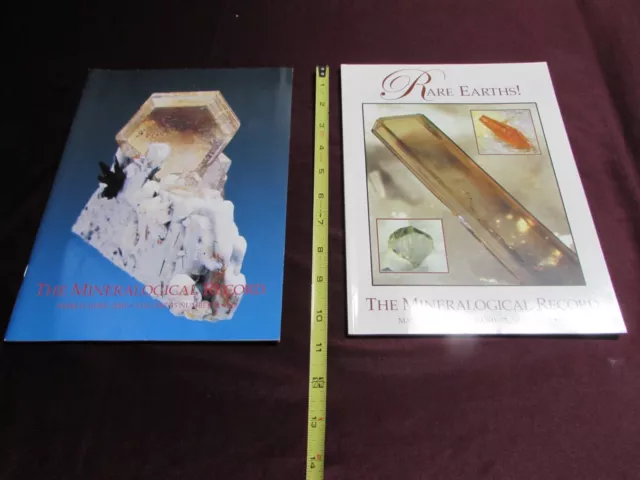 The MINERALOGICAL RECORD Magazine, Lot of 4 Issues Marc-October,  2000, Gemology