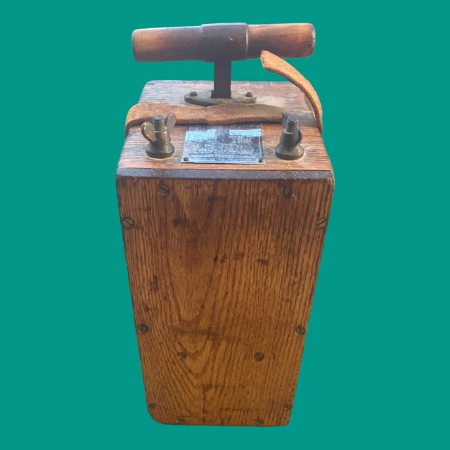 Old Dynamite Detonator "Hercules 50 Cap Blasting Machine" Operating & Complete.