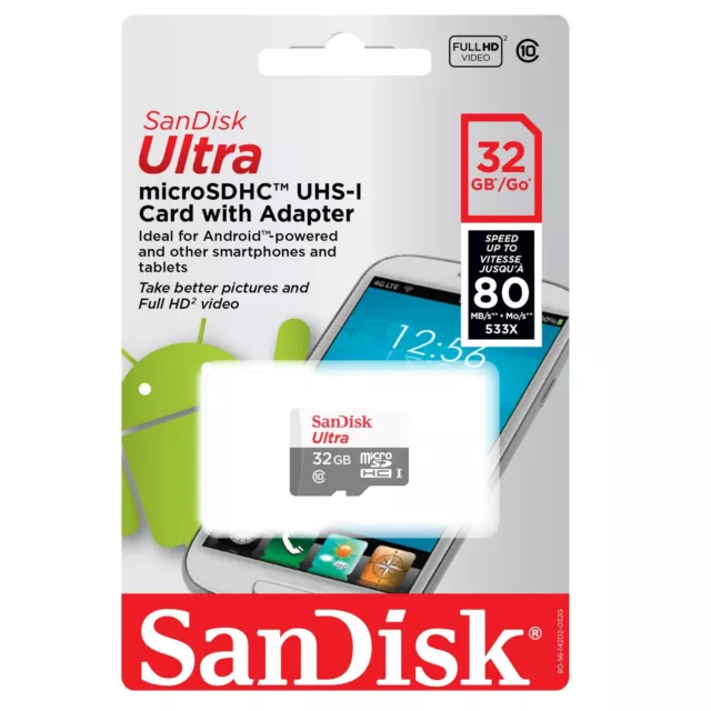 SanDisk 32GB 32G Ultra Micro SD HC Class 10 TF Flash SDHC Memory Card mobile