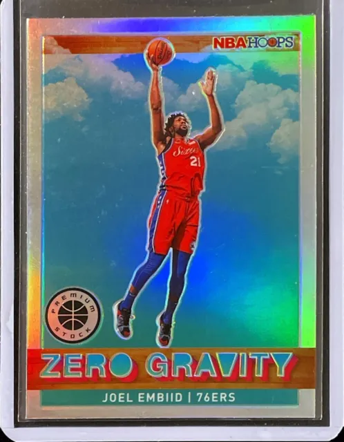 Joel Embiid - 2019-20 Panini NBA Hoops Premium - Zero Gravity - Silver Prizm #19