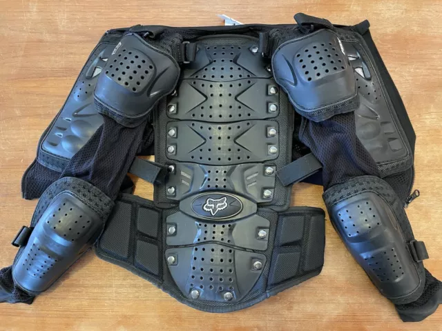 Kids Motorcycle Body Armor Jacket Motocross Racing Spine Chest Protector Gear