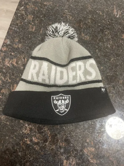 NFL Las Vegas/Oakland Raiders '47 Brand Logo Cuffed Winter Knit Beanie Hat