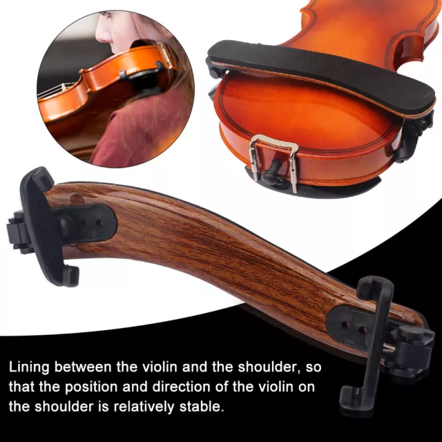 Collapsible Height Adjustable Holder Violin Shoulder Rest Accessories For 4/4