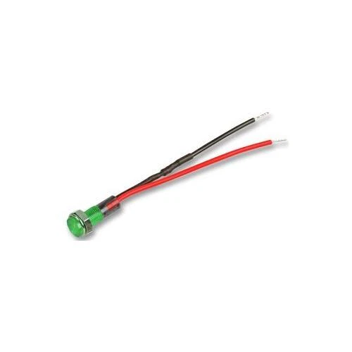 PPOP-119G Indicatore LED multicomp, Cablato, 3mm, 12V, Verde