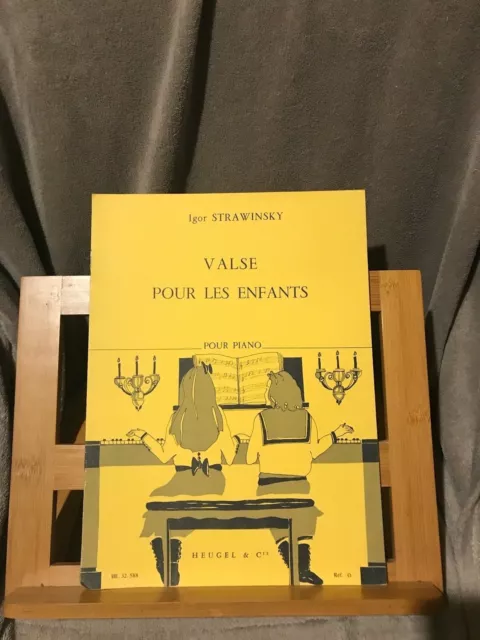 Igor Stravinsky Valse pour les enfants partition piano éditions Heugel