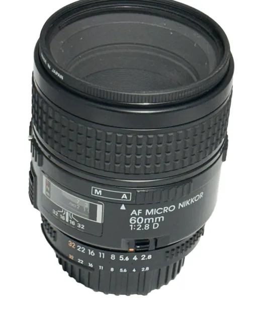 - Nikon AF Micro Nikkor 60mm F/2.8 D F Mount Prime Lens
