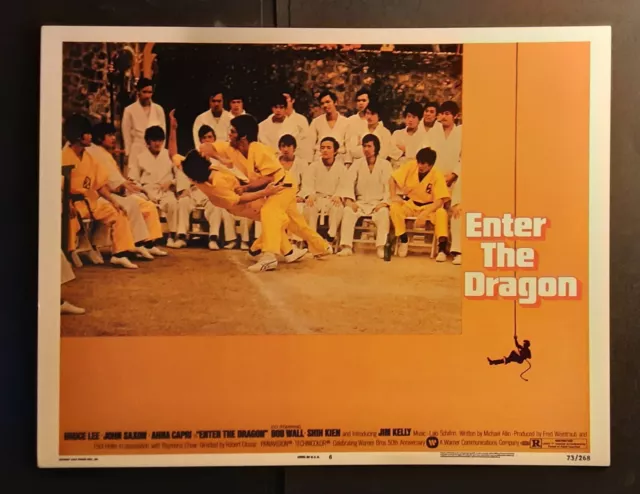 Bruce Lee 1973 Enter The Dragon Lobby Card