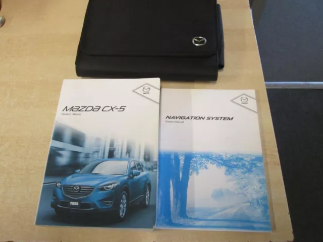 Mazda Cx5 Owners Manual Handbook & Wallet Mk1 2014 + Sat Nav