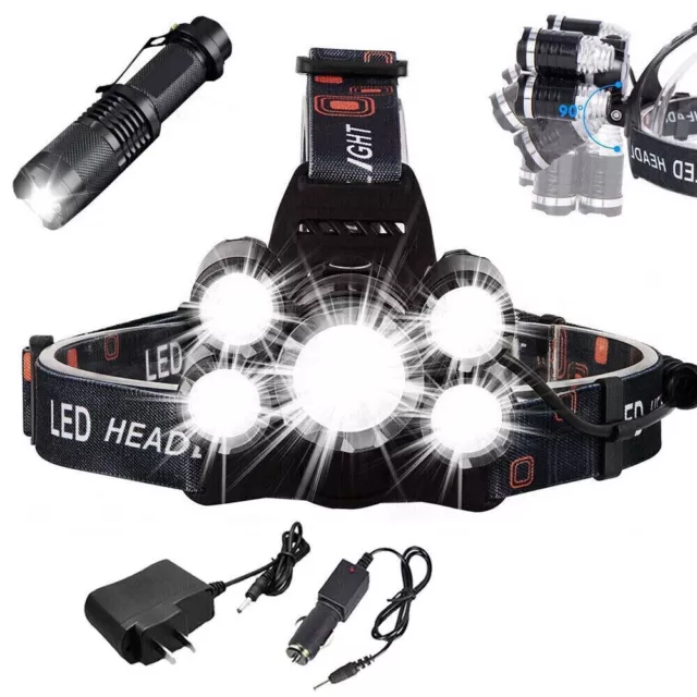 Super-bright 5X XM-L ED Headlamp Headlight Flashlight Head Torch