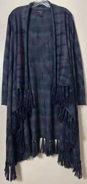 Lafayette 148 Cardigan Sweater Women's size Small 100% Merino Wool Tye Dye NEW