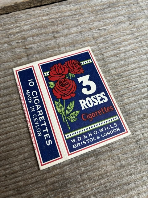 three roses cigarette EMPTY WILLS THREE Roses Packet £26.70