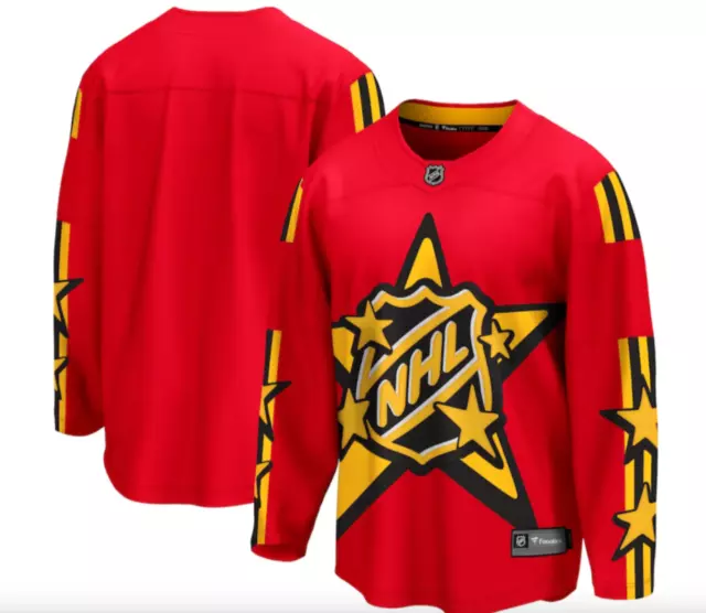 Pacific Division Red 2024 NHL Hockey All-Star Game Breakaway Jersey XL