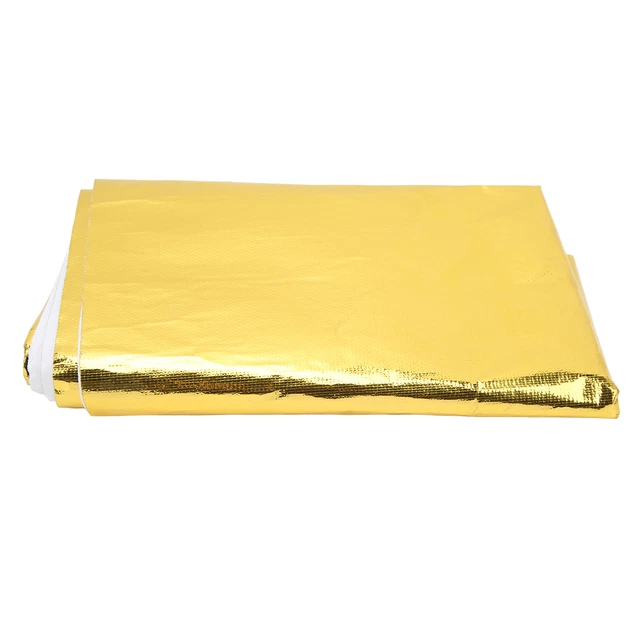 (Oro) Nastro Avvolgente Per Scudo Termico Adesivo Riflettente Oro Nastro