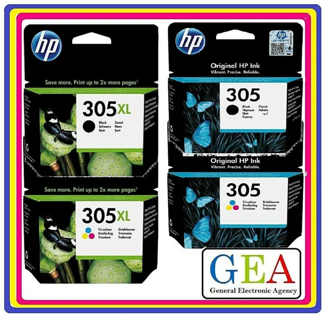 HP305 HP305XL ORIGINALI nero, colore, standard o XL,per HP DJ 4120,4130