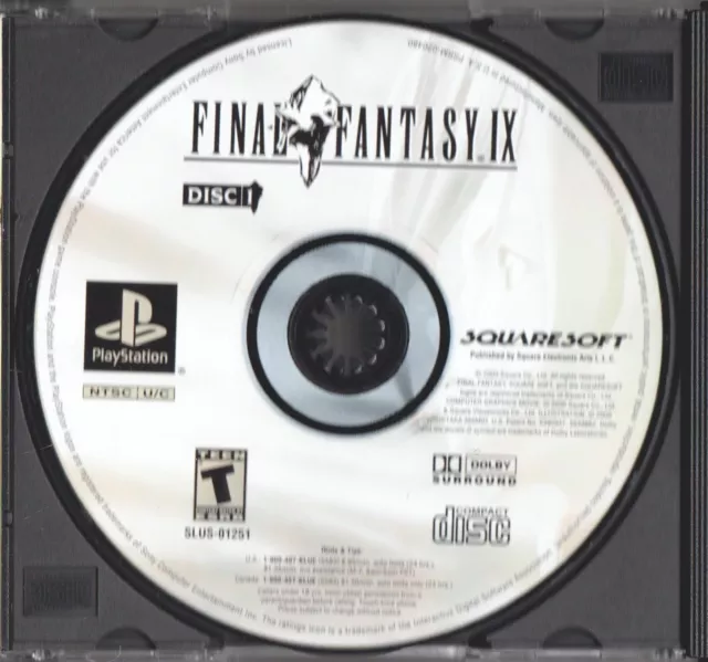 Video Game Only - FINAL FANTASY IX 4 Disc Set - Sony Playstation