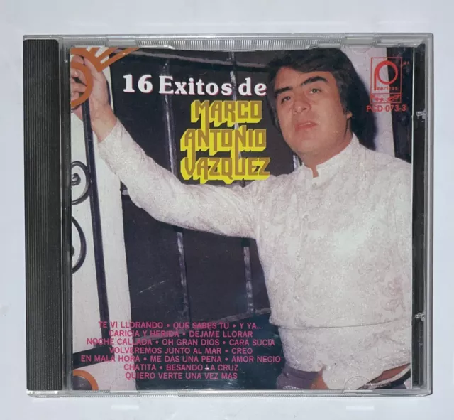 CD MARCO ANTONIO Vazquez “16 Exitos” Versiones Originales (1990) Mint ...