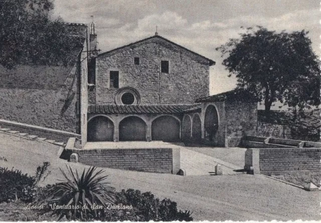 Assisi, Santuario di San Damiano - Cartolina viaggiata 1958 - Vedi foto