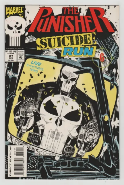The Punisher #87 - Suicide Run - Steven Grant Story - Michael Golden Cover Art