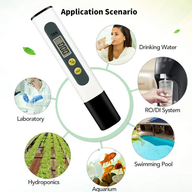 HANDHELD TDS WATER Test Pen Digital Water Tester Water Quality Analysis
