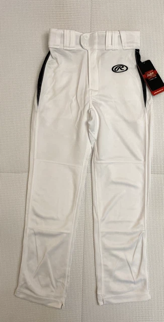 Rawlings Youth Baseballhose – Elastischer Bund, Doppelte Knie, Polyester – Bequem Für Training & Spiel